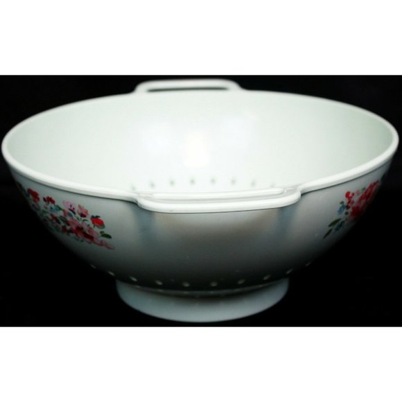 Pioneer Woman Large Garden Party Colander Footed Plastic Strainer Light Green - Picture 2 of 9